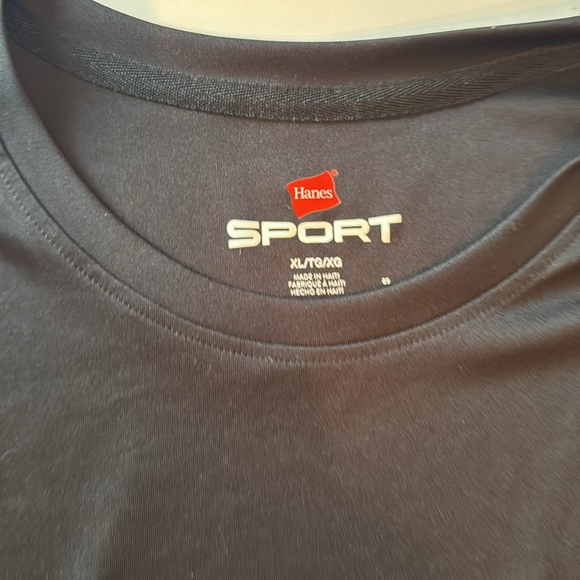Hanes Sport black long sleeve tee. Woman's XL - Picture 2 of 2